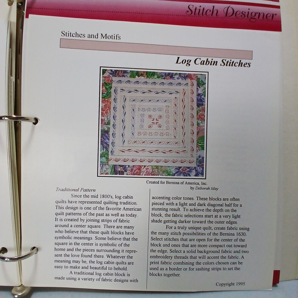 Bernina Liabrary Reference Guide for the 1630 Computerized Sewing Machine Book - Picture 5 of 8